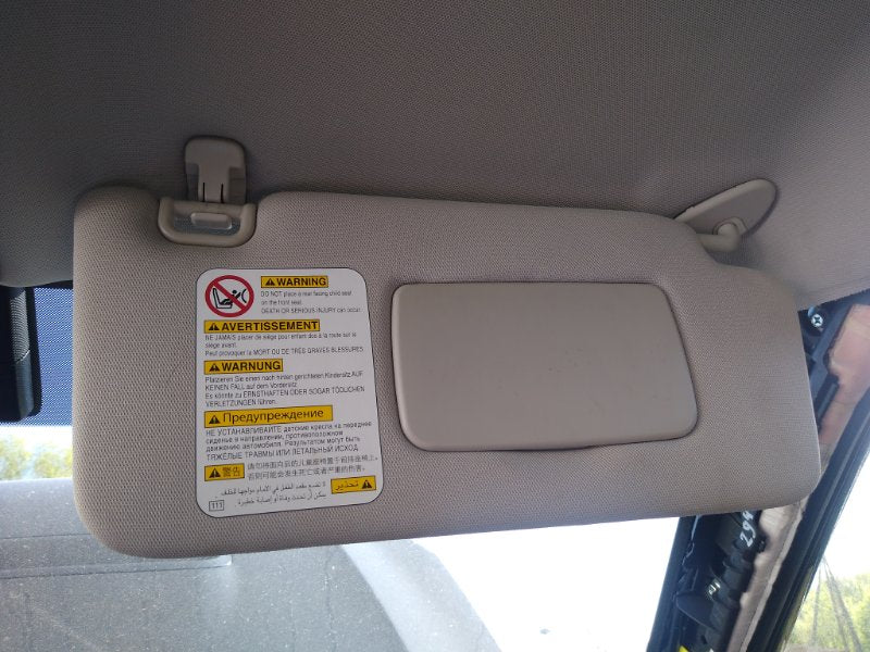 Sun visor SUBARU OUTBACK 09-14 BR 2014 Right