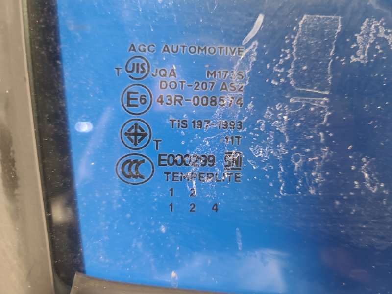 Door glass MITSUBISHI MIRAGE 13- 2013 Right Rear