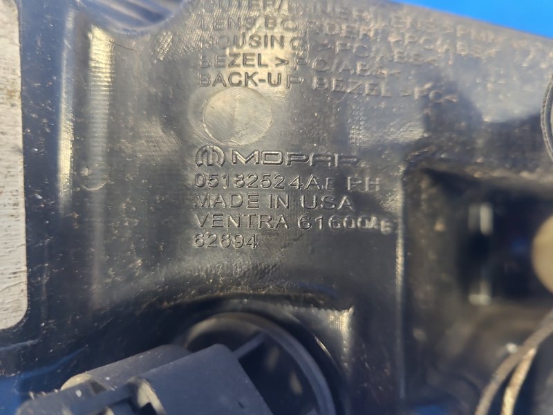 Exterior light CHRYSLER 200 10-14 2012 Right