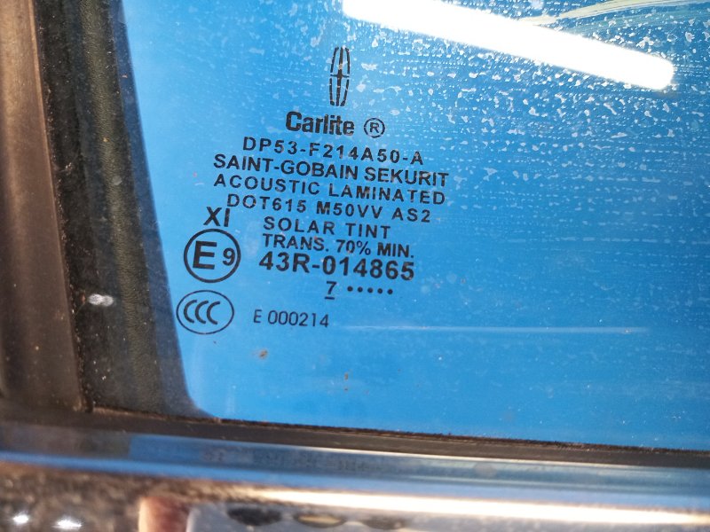Door glass LINCOLN MKZ 13-20 2017 Right. Before.