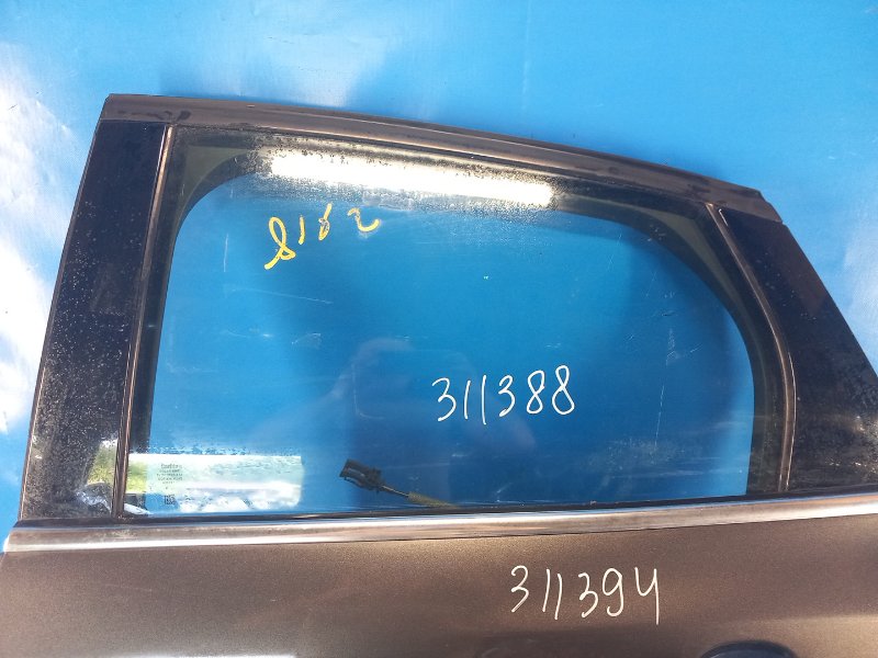 Door glass FORD FOCUS 10-18 2015 Left. Rear.