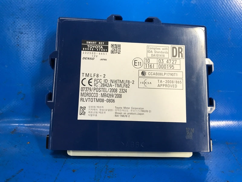Toyota Prius Immobilizer Unit - 09/30/2012