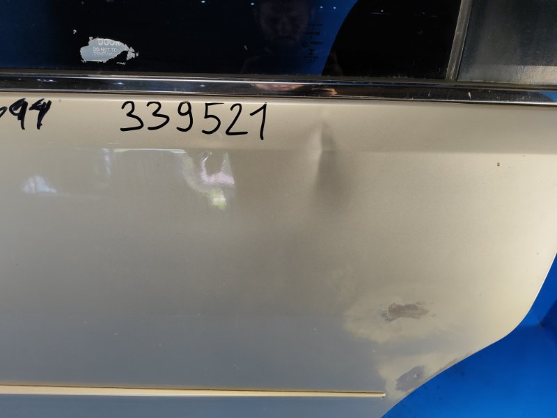Door DODGE GRAND CARAVAN 08- 2013 Left. Rear.