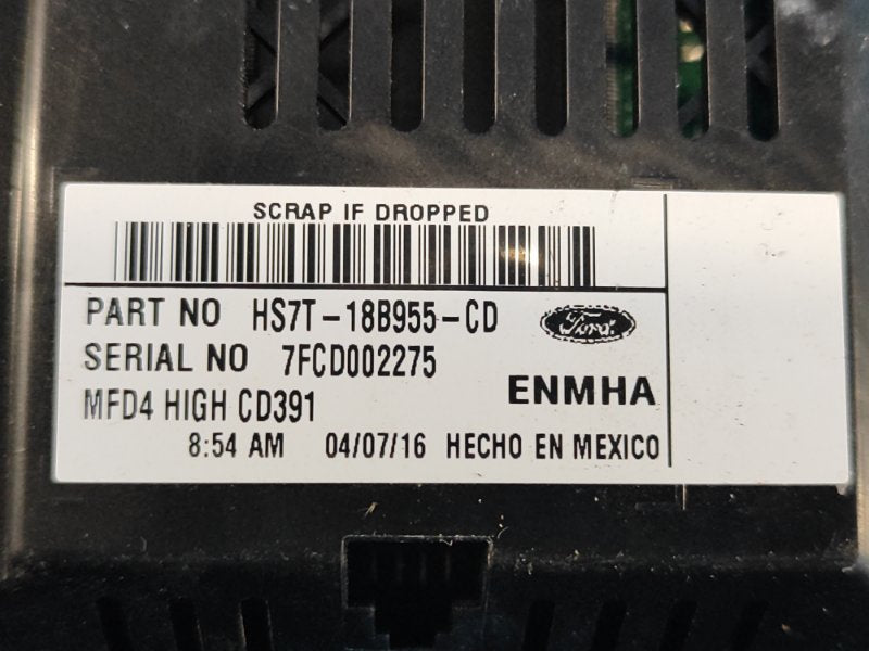 FORD FUSION 14- Monitor