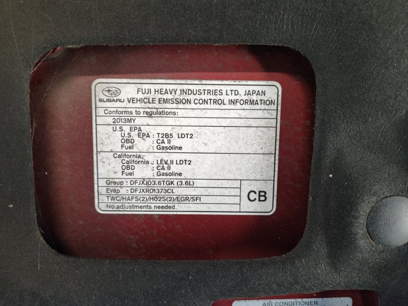 Hood SUBARU TRIBECA B10 07-13