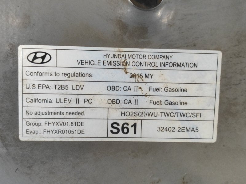 Hood of the Hyundai Elantra MD 10-15 2014