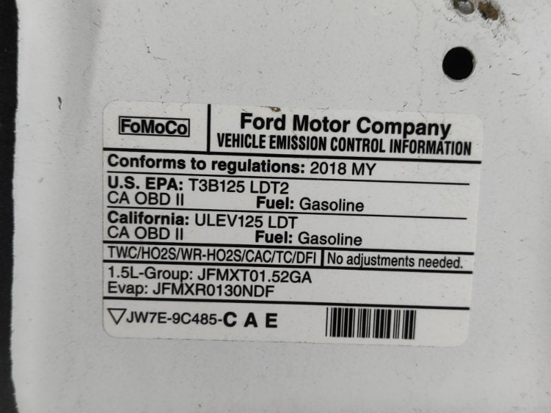 Hood FORD ESCAPE 12-19 2018