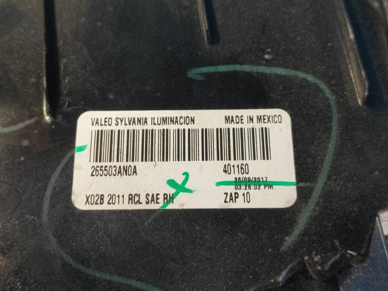 External light NISSAN VERSA B17 11-19 2017 Right.